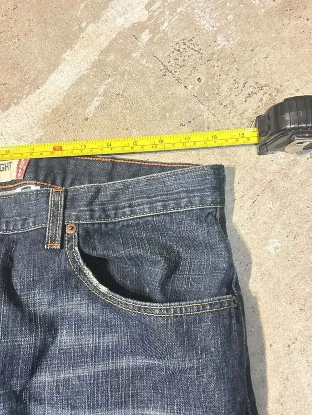 Levi's 569 Loose Straight Leg Dark Wash Denim Jeans